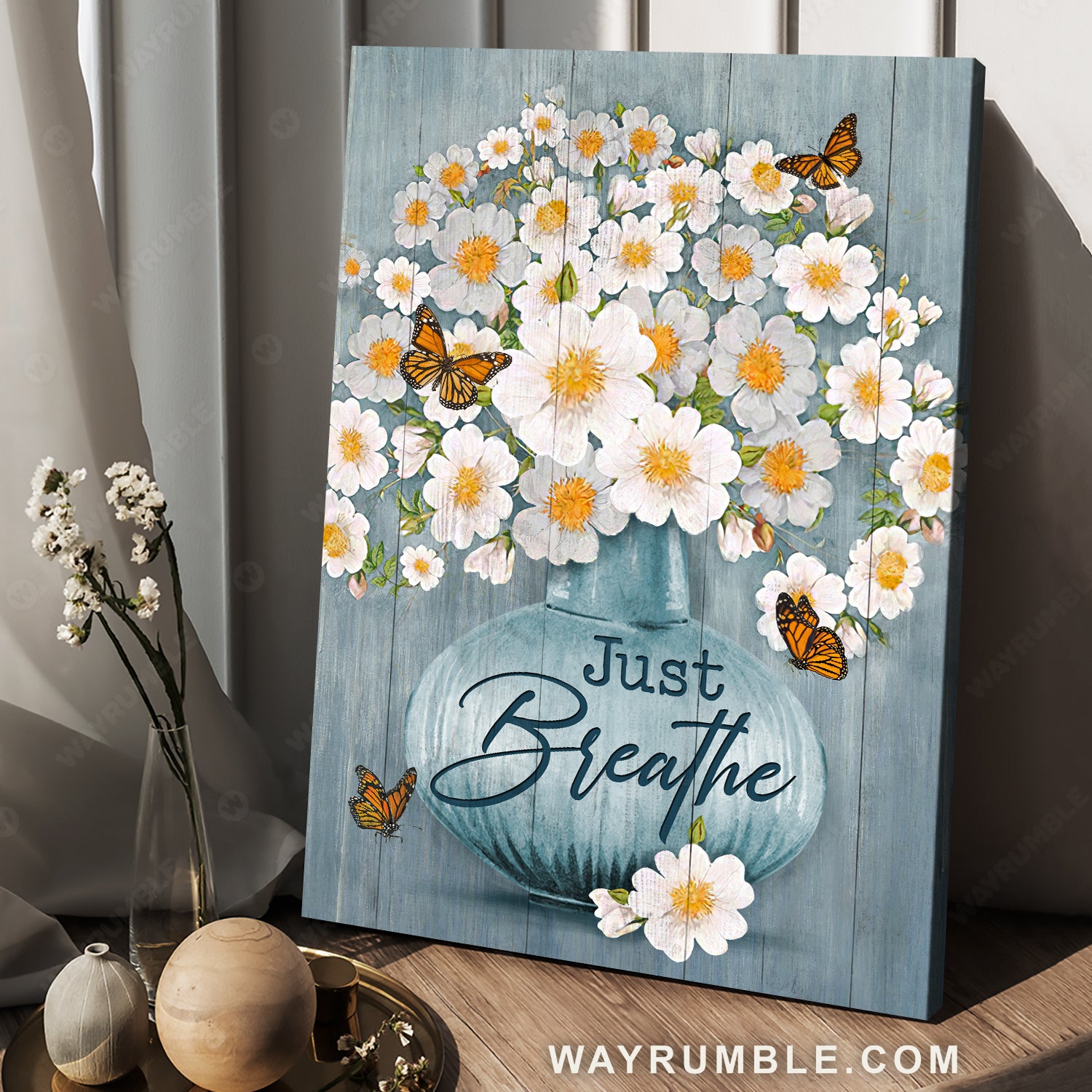 Apricot blossom, Monarch butterfly, Flower drawing, Just breathe - Jesus Portrait Canvas Prints, Home Decor Wall Art