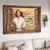 Into Jesus's arms, Jesus painting, God has you in his arms, I have you in my heart - Jesus Landscape Canvas Prints, Christian Wall Art
