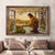 Jesus painting, Lamb of God, Meadow landscape, Jesus anf the lamb by the river - Jesus Landscape Canvas Prints, Christian Wall Art