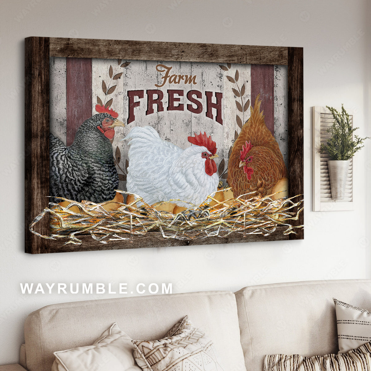 Chicken farm, Farm life, Farm fresh - Jesus Landscape Canvas Prints, Christian Wall Art