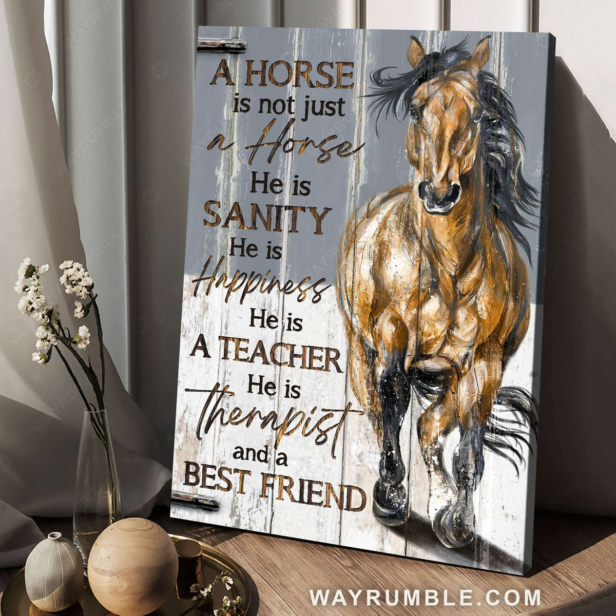 Dream horse, Walking horse, A horse is not just a horse - Jesus Portrait Canvas Prints, Christian Wall Art