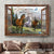 Walking horse, Green mountain, Beautiful window, Be still and know that I am God - Jesus Landscape Canvas Prints, Wall Art