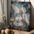 Flying dove, Crown of thorn, Storm background - Jesus Portrait Canvas Prints, Christian Wall Art