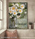 Magnolias flower, Still Painting, Gather here with grateful hearts - Jesus Portrait Canvas Prints, Wall Art