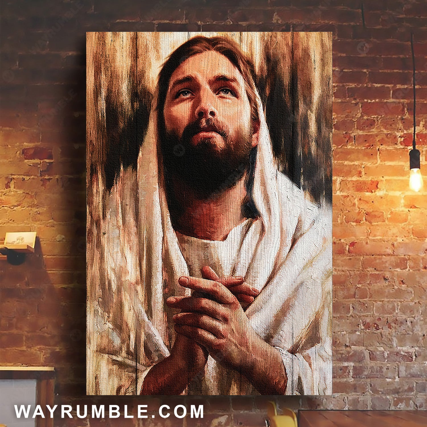 Pretty Jesus painting, Pray for healing, Home Decoration, The life of Jesus - Jesus Portrait Canvas Prints, Home Decor Wall Art