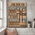 Cross, Butterfly, Jesus is my God, my King, my Lord  - Jesus Portrait Canvas Prints, Wall Art