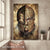 Lion of Judah, The warrior, I'm no longer a slave to fear, I'm a child of God - Portrait Canvas Prints, Wall Art