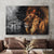 Black and white Jesus painting, Lion painting, Lion of Judah - Jesus Landscape Canvas Prints, Christian Wall Art