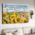 Stunning sunflower field, Cute hummingbird, You belong among wildflowers - Jesus Landscape Canvas Prints, Home Decor Wall Art