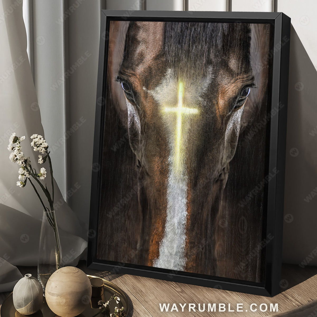 Black horse, Face of horse, Beautiful cross, Jesus drawing - Jesus Portrait Canvas Prints, Christian Wall Art