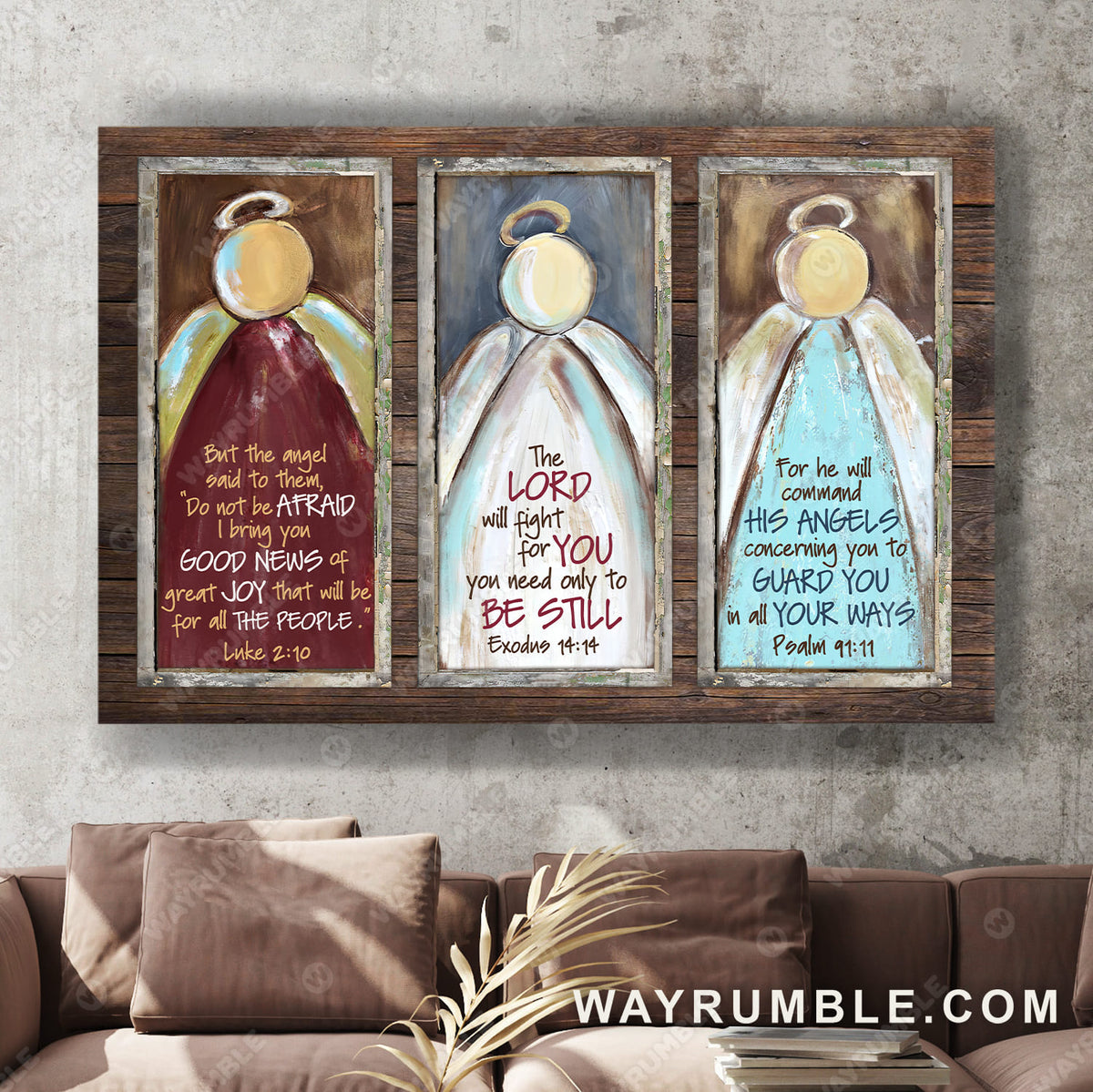 Jesus painting, Angel drawing, The Lord will fight for you, You need only to be still - Jesus Landscape Canvas Prints, Wall Art