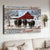 Black cow farm, Vintage house, Red cardinal, For everything there is a season - Jesus Landscape Canvas Prints, Home Decor Wall Art