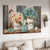 Blue hydrangea, Beautiful flower vase, Hummingbird, Today I choose joy - Jesus Landscape Canvas Prints, Christian Wall Art