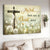 Field of dandelion, Wooden cross, Butterfly, My soul finds rest in Christ alone - Jesus Landscape Canvas Prints, Christian Wall Art