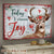 Christmas, The deer, Poinsettia, Cardinal, Today I choose Joy - Jesus Landscape Canvas Prints, Wall Art