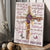 Cross symbol, Purple flower, Colorful butterfly, I can only imagine - Jesus Portrait Canvas Prints, Home Decor Wall Art
