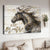 Horse painting, Black and white painting, Just breathe - Jesus Landscape Canvas Prints, Christian Wall Art