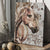 Horse drawing, Brown Horse, Vintage painting, Just breathe - Jesus Portrait Canvas Prints, Wall ArtHorse drawing, Brown Horse, Vintage painting, Just breathe - Jesus Portrait Canvas Prints, Christian Wall Art