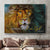 Lion of Judah, Galaxy drawing, Crown, Be still and know that I am God - Jesus Landscape Canvas Prints, Christian Wall Art