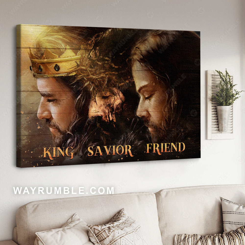 The real face of Jesus, Life of Jesus, King, Savior, Friend - Jesus Landscape Canvas Prints, Christian Wall Art