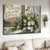 Lily flower vase, Beautiful mountain, Live life in full bloom - Jesus Landscape Canvas Prints, Christian Wall Art