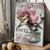 Pink peony flower, Stunning hummingbird, Flower lover, Simply blessed - Jesus Portrait Canvas Prints, Home Decor Wall Art