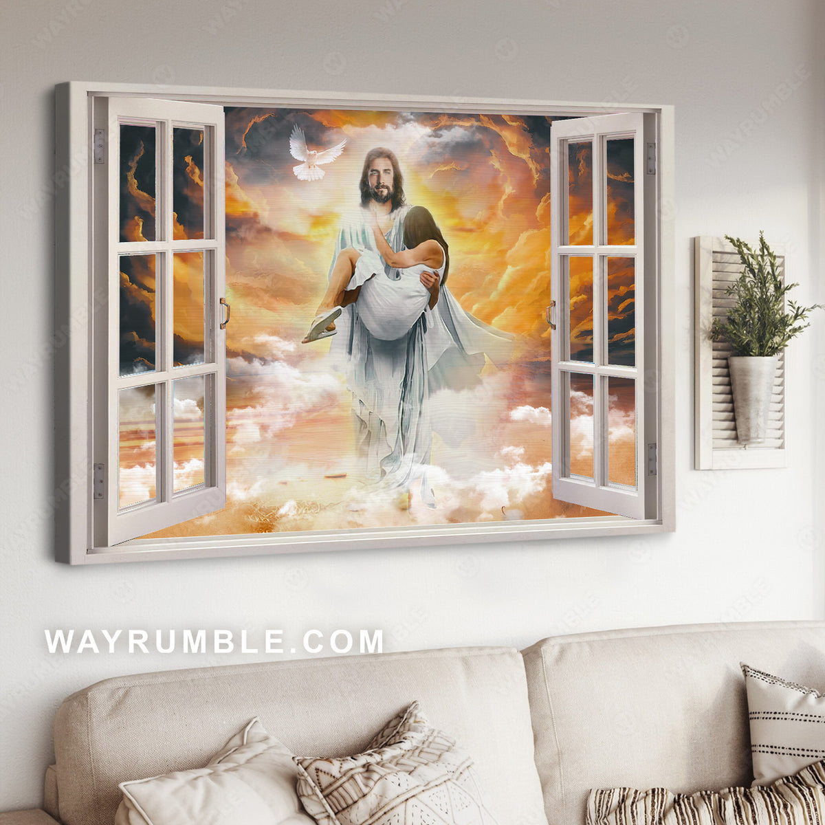My Jesus, Saving life, Jesus prayer - Jesus Landscape Canvas Prints, Christian Wall Art