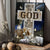 Farm cattle, Night sleep, Star sky, Give it to God and go to sleep - Jesus Portrait Canvas Prints, Christian Wall Art