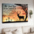 Stunning sunset, Cute deer, Cross symbol, The Lord God is my strength - Jesus Landscape Canvas Prints, Home Decor Wall Art