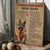 Beautiful German Shepherd, Dog drawing, A German Shepherd's house rules - Jesus Portrait Canvas Prints, Christian Wall Art