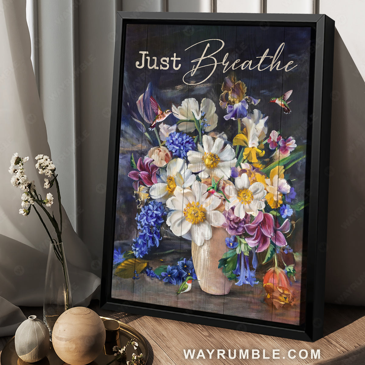 Cute daisy, Violet painting, Hummingbird drawing, Dark night, Just breathe - Jesus Portrait Canvas Prints, Christian Wall Art