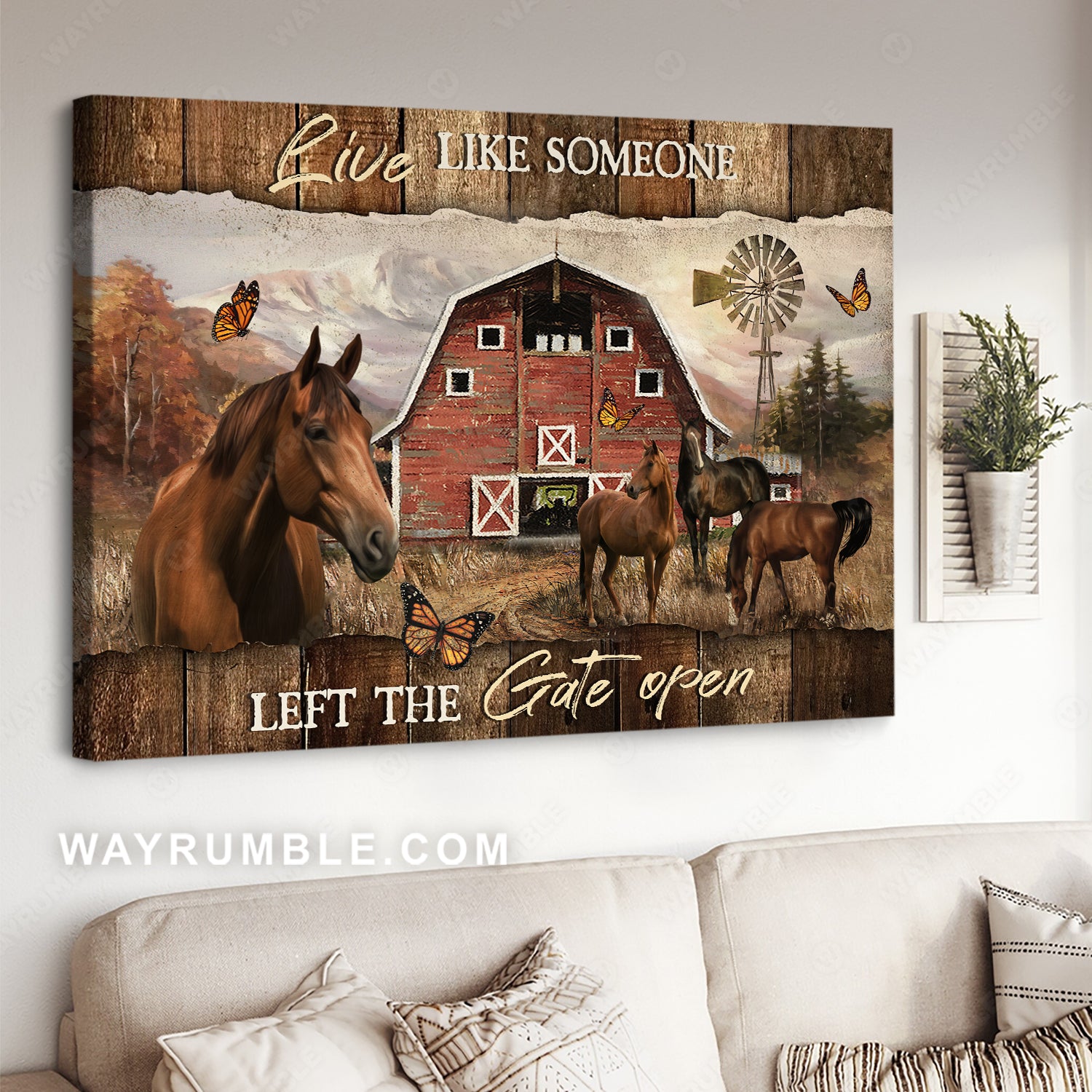 Quarter horses, Rice field drawing, Amazing barn, Live like someone - Jesus Landscape Canvas Prints, Christian Wall Art