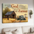 Wooden house, Blue ladybug car, Rice field, So God made a farmer - Jesus Landscape Canvas Prints, Christian Wall Art