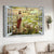 Lamb farm, Green meadow land, White window, Beautiful Jesus artwork - Jesus Landscape Canvas Prints, Home Decor Wall Art