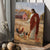 The life of Jesus, Chicken farm, Rice field, Amazing countryside painting - Jesus Portrait Canvas Prints, Home Decor Wall Art
