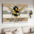Honeybee drawing, Sunflower painting, Kind words are like honey - Jesus Landscape Canvas Prints, Christian Wall Art