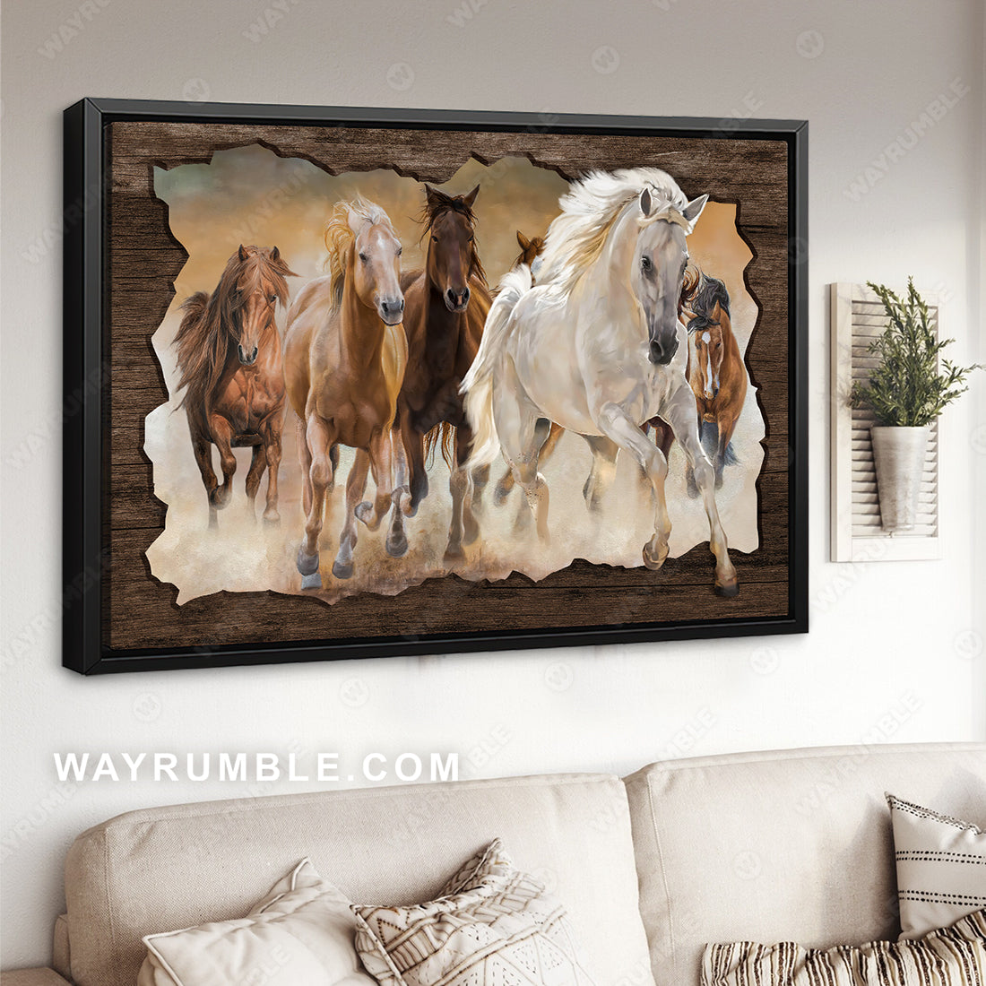 Quarter horses, Unique frame, Dark cloud, Horse painting - Jesus Landscape Canvas Prints, Christian Wall Art