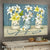 White lily drawing, Blue butterfly, Faith hope love - Jesus Landscape Canvas Prints, Wall Art