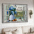 Blue hydrangea, Beautiful hummingbird, Window, Just breathe - Jesus Landscape Canvas Prints, Christian Wall Art