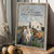 Quarter horses, Purple flower field, Windmill, Bless this home and all who enter - Jesus Portrait Canvas Prints, Christian Wall Art