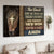 Quarter horse, Cross symbol, The devil saw me with my head down - Jesus Landscape Canvas Prints, Christian Wall Art
