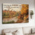 Autumn forest, Watercolor deer, Find my soul - Jesus Landscape Canvas Prints, Christian Wall Art