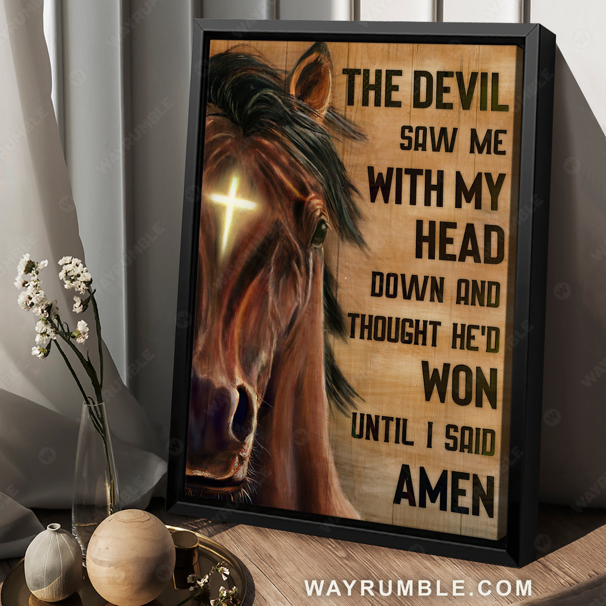 The devil saw online me with my head