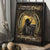 Black horse, Golden horseshoe, I can do all things through Christ who strengthens me - Jesus Portrait Canvas Prints, Christian Wall Art