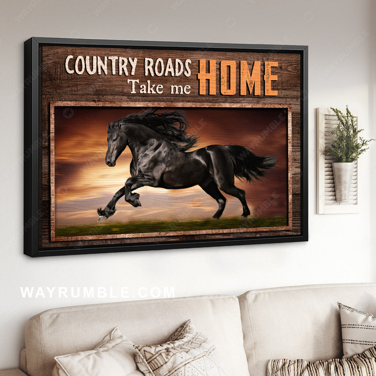 Running horse, Amazing artwork, Country roads take me home - Jesus Landscape Canvas Prints, Home Decor Wall Art