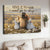 The world in his arms, Pretty girl, Daisy field, Give it to God and go to sleep - Jesus Landscape Canvas Prints, Home Decor Wall Art