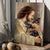 Jesus painting, The life of Jesus, German Shepherd dog - Jesus Portrait Canvas Prints, Christian Wall Art