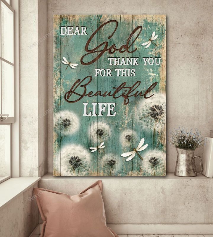 Dear God, Thank you for this beautiful live - Jesus Portrait Canvas Prints, Wall Art