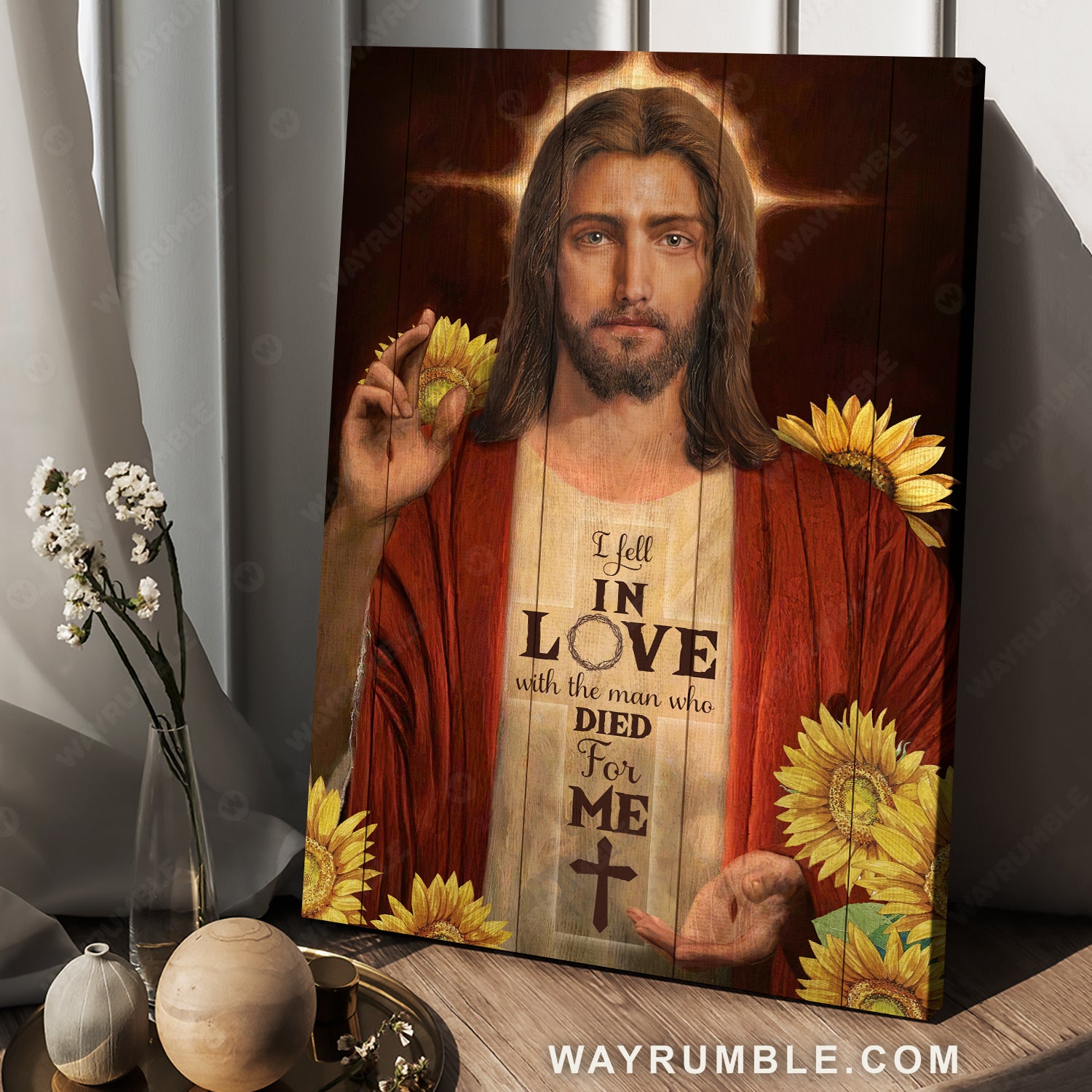 Awesome Jesus artwork, Sunflower frame, Infinite halo, Jesus drawing - Jesus Portrait Canvas Prints, Home Decor Wall Art