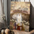 Pray with Jesus, The life of Jesus, Rock mountain, Beautiful sunset - Jesus Portrait Canvas Prints, Christian Wall Art
